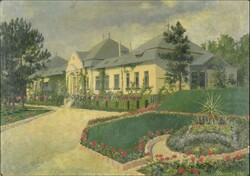 Mészáros J. jelzéssel : Kisnemesi kúria parkkal