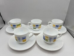 Francia porcelán kávés készlet, 5 személyes. 5008