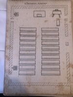 Csaknem 100 éves csendőri jegyzet tömb 36 oldallal kézi rajzokkal