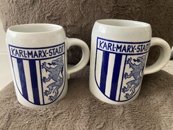 NDK Karl Marx Stadt porcelán sörös krigli