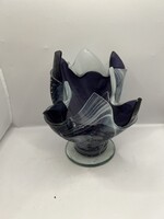 Perlina kézműves üveg asztalközép. 5152