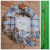 Vidéki stílusú ajtódísz kopogtató