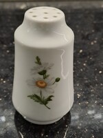 Retro Alföldi porcelán margarétás sószóró dugóval 8 cm