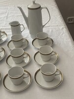 Retro  Porcelán Teás, Kávés Készlet, 28 db-os Colditz Porcelán (NDK) 60 as évek