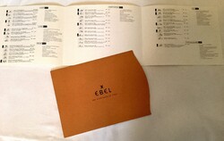 Óragyűjtők! Ebel kiadvány luxusórákról, árjegyzék melléklet részletes leírásokkal, 1997-ből