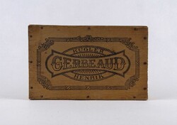 1V348 Antik GERBEAUD fa doboz KUGLER HENRIK