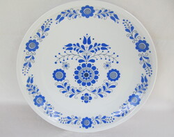 Alföldi porcelán kék virágos fali tál