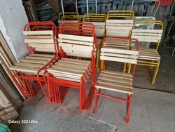 Retro éttermi székek régi vendéglátós székek rakásolható kerti székek strand szék kocsmai székek