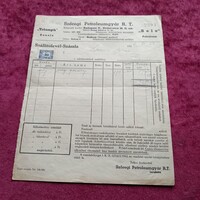 "RITKÁNAK TUDOTT" Szállítólevél-Számla (Szeged mellett) Szőregi Petroleumgyár R. T. 1948.