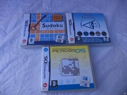 3db Nintendo DS játék, Sudoku, Picross, Sight training (5042)