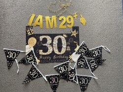 30. születésnapi díszek, girlandok