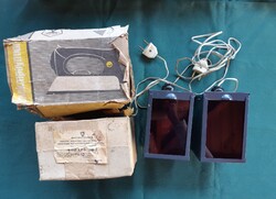 2 DB RÉGI, RETRO PIROS FÉNYŰ FOTÓ LABOR LÁMPA, SÖTÉT SZOBÁS FOTÓ ELŐHÍVÓ LÁMPA - ALKUDHATÓ!