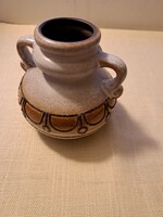 Német VEB Haldensleben kerámia váza. Jelzett, számozott.  Gyűjteményi.