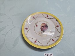 A1163 VI. Pál pápa emléktányér 19 cm