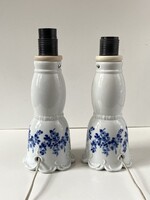 WALLENDORF, NÉMET PORCELÁN ÉJJELI LÁMPA, PÁRBAN, ECHT KOBALT, MÁZ ALATTI KÉK FESTÉSSEL 24 CM