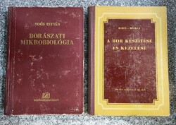 A bor készítése és kezelése + Borászati mikrobiológia. 1953-1954 (Bíró Károly---Soós István)