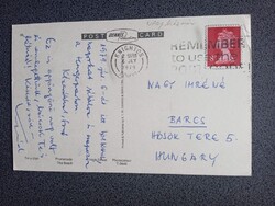 D206945 Nagy Kázmér (1920–1985) író, újságíró által küldött lap -BARCS 1979 WALES TOWYN