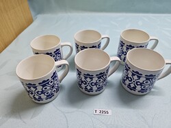 T2255 Gránit virág mintás bögrék 6 db egyben