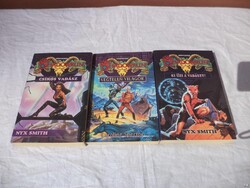 3db Shadowrun fantasy könyv, Csíkos vadász stb. (5028)