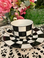 Különleges porcelán art deco teás trió