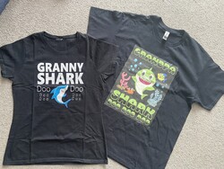 Babyshark Grandpa+Granny pólók együtt(L+M)