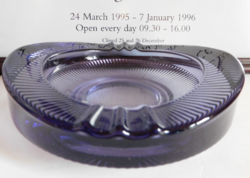 Rudolf Jurnikl - mid century designer lila üveghamutál