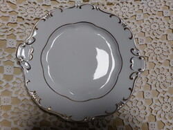 Zsolnay stafir mintas gyönyörű porcelán tortás tál, süteményes kínáló