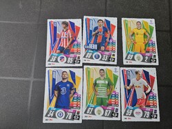 Match attax gyűjtőkártya 6 db egyben