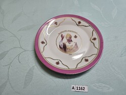A1162 XVI. Benedek pápa emléktányér 19 cm