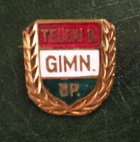 Kitüntetés Teleki Blanka Gimnázium (Budapest) Aranykoszorús jelvény 1975 igazolással