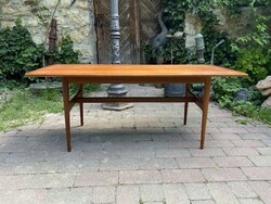 Mid Century Dán Design Surfboard Coffee Table Asztal Teak