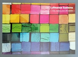Lufthansa 'It that makes your life' eredeti, nagy méretű poszter 1990's 83x59cm