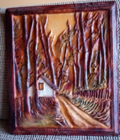 Bezdany Zsolt,Iparmuvesz borkepe 44x52 cm