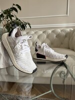 Adidas 40.5-es sneaker, hálós, fehér sportcipő