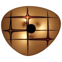 Vintage Glass Plate Wall Light from Designfornication, 1956 , NaPako Czechoslovakia Brusseles EXPO58