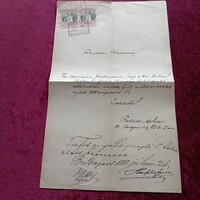 "MÉSZÁROS-Üzlet"- nyitásának bejelentése, A Tekintetes Elöljáróságnak/ 1888. évben