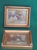 2 db 16x13 cm-es gobelin