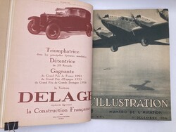 L'Illustration francia vintage magazin 1926. évi számai art deco autó és divat hirdetésekkel