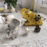Retro porcelán figura, elefánt  csomagban  eladó!