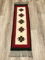 KILIM (Kelim) - Kézi szövésű gyapjú szőnyeg, 30 x 110 cm