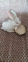 Zsolnay  porcelán nyúl káposztával