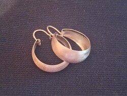 14k arany széles karika fülbevaló