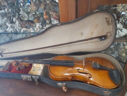 Régi Cremona Luby 3/4 Hegedű Hangszer.56 cm.