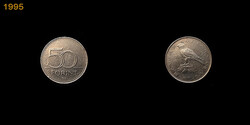 50 FORINT - 3 SOROZAT A VÁNDORSÓLYOM OLDALLAL - 1995