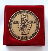 1848-1849. Forradalom és Szabadságharc 150.évford. Nagykanizsa  Bognár Gy . 42,5mm bronz emlékérem