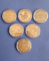 Nemzeti Emlékhelyek sorozat utolsó hat eleme bontatlan MNB csomagolásban. Licit névértékről!
