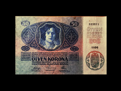 50 KORONA - 1914 - NAGYON SZÉP - DÖK BÉLYEGZÉSSEL!