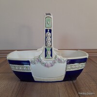 Antik Eichwald porcelán kosár kínáló