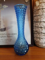 Vintage Empoli kék üvegváza - 30.5 cm -  60-as évek