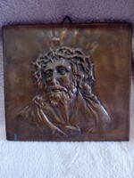 2503/37 Jézus réz domború falikép